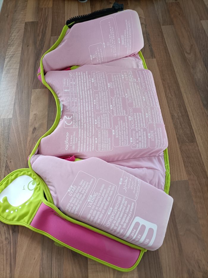 Gilet de flottaison piscine Nabaiji 15-18 kg rose anis - photo numéro 7