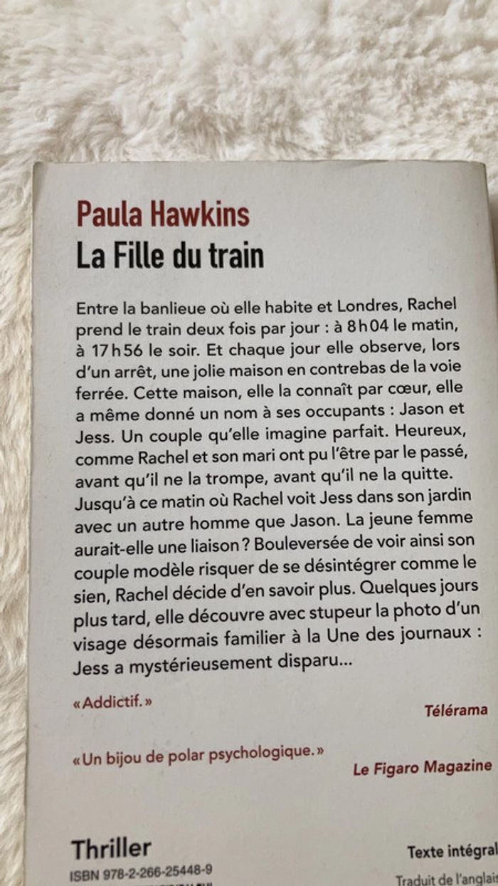 Livre De Paula Hwkins - photo numéro 2