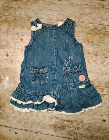 Jolie robe en jean été fille 3 mois