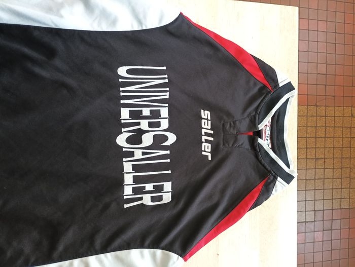 Maillot saller FC Meyenheim Taille L/XL - Noir/Rouge/Gris - Foot Vêtements Sport Vintage - photo numéro 8