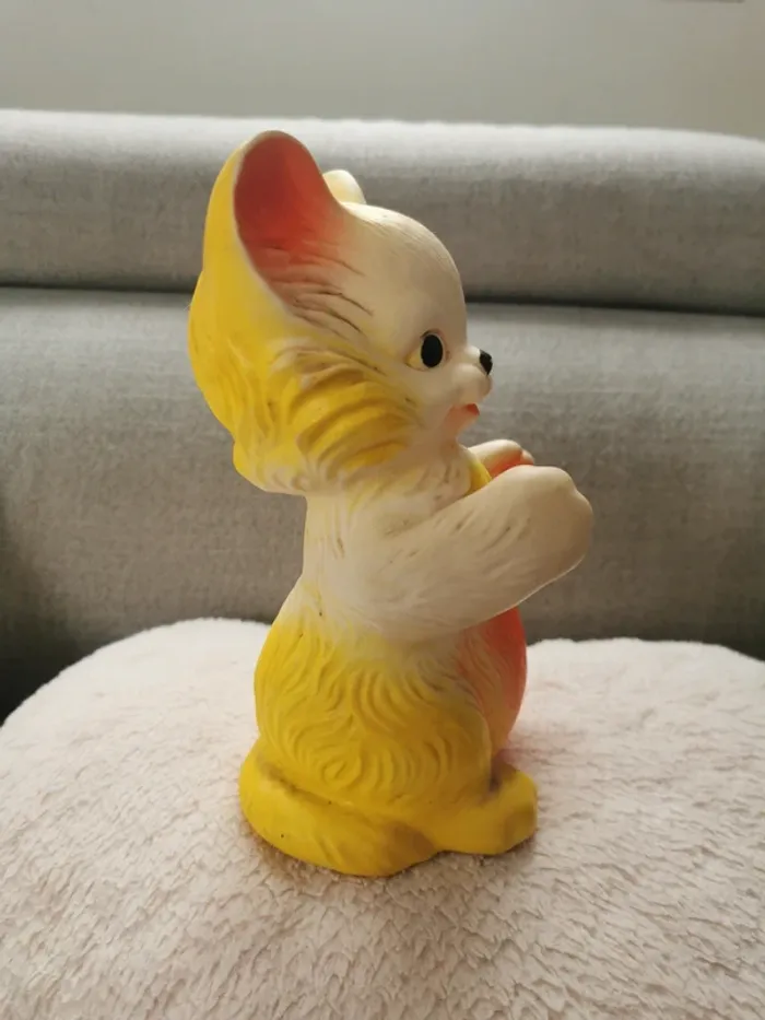 Jeu pouet pouet chat Delacoste vintage made in France 20 cm - photo numéro 5
