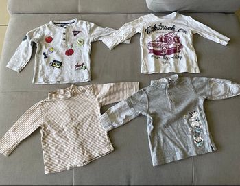 Lot de 4 tee short manches longues. 