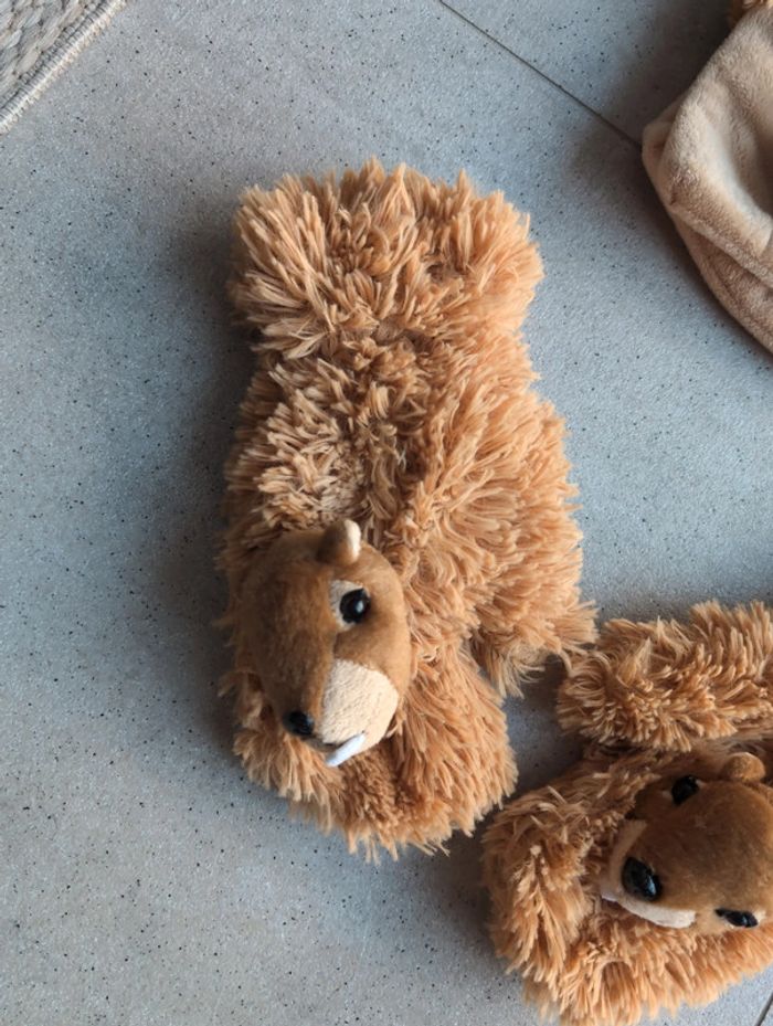 Ensemble bonnet/écharpe/moufles marmotte - photo numéro 5