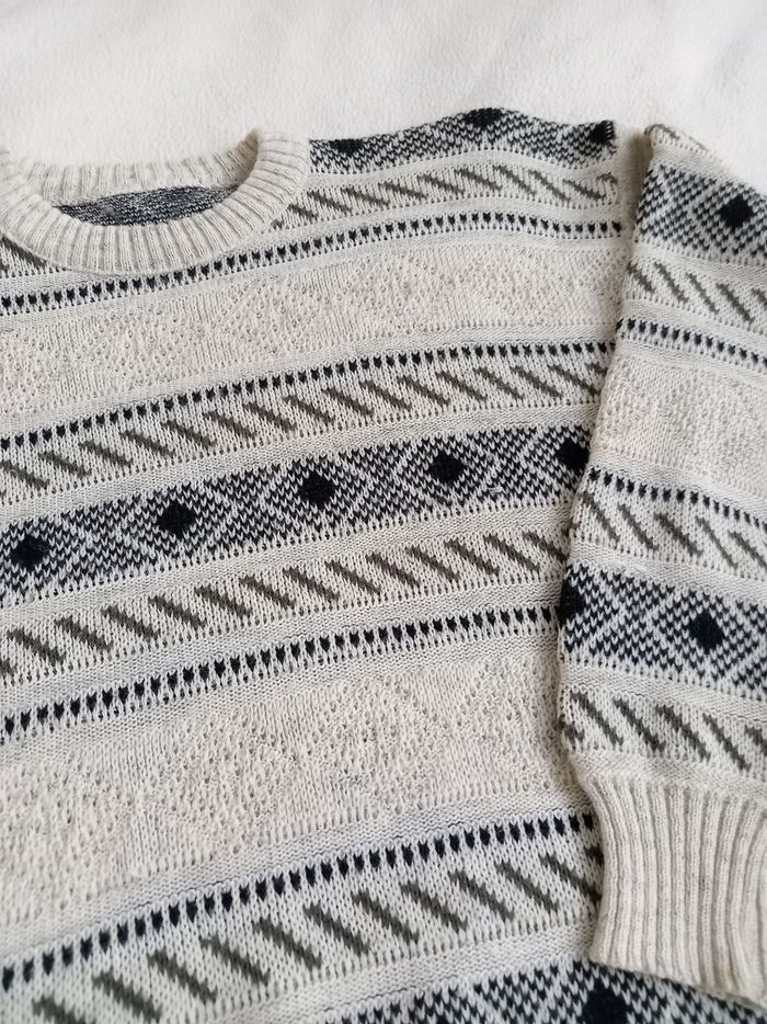 Pull Vintage d'hiver en laine