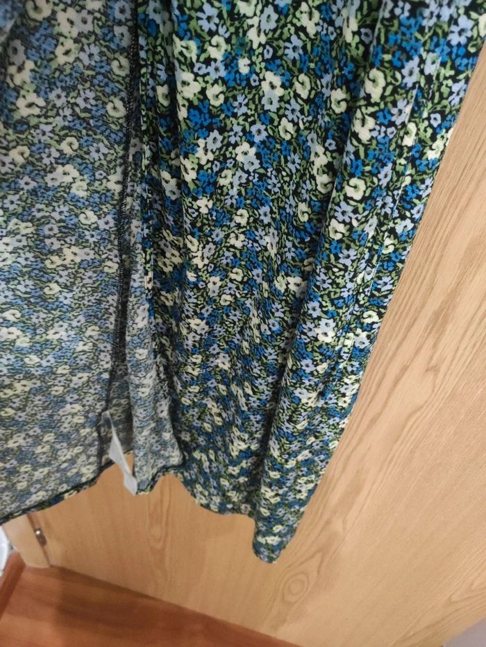 Mango. Robe MIDI pour femme à imprimé floral bleu. Neuve 💙