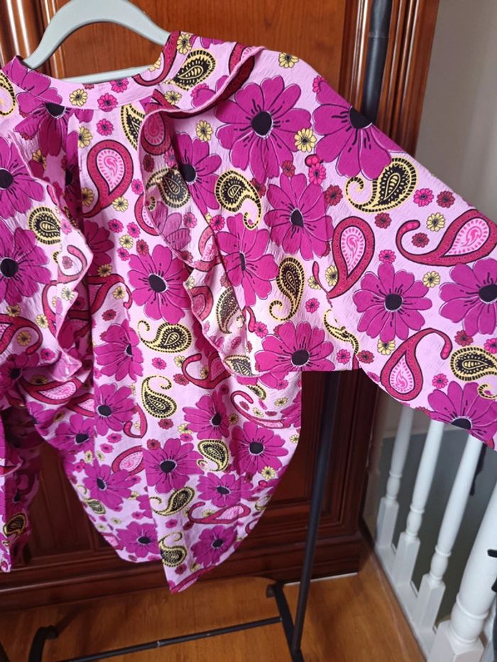 Blouse Refined fleurie rose XS - photo numéro 5