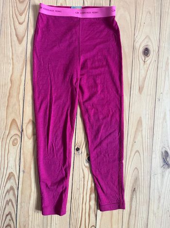 Pantalon thermique bordeaux Icebreaker 6 ans