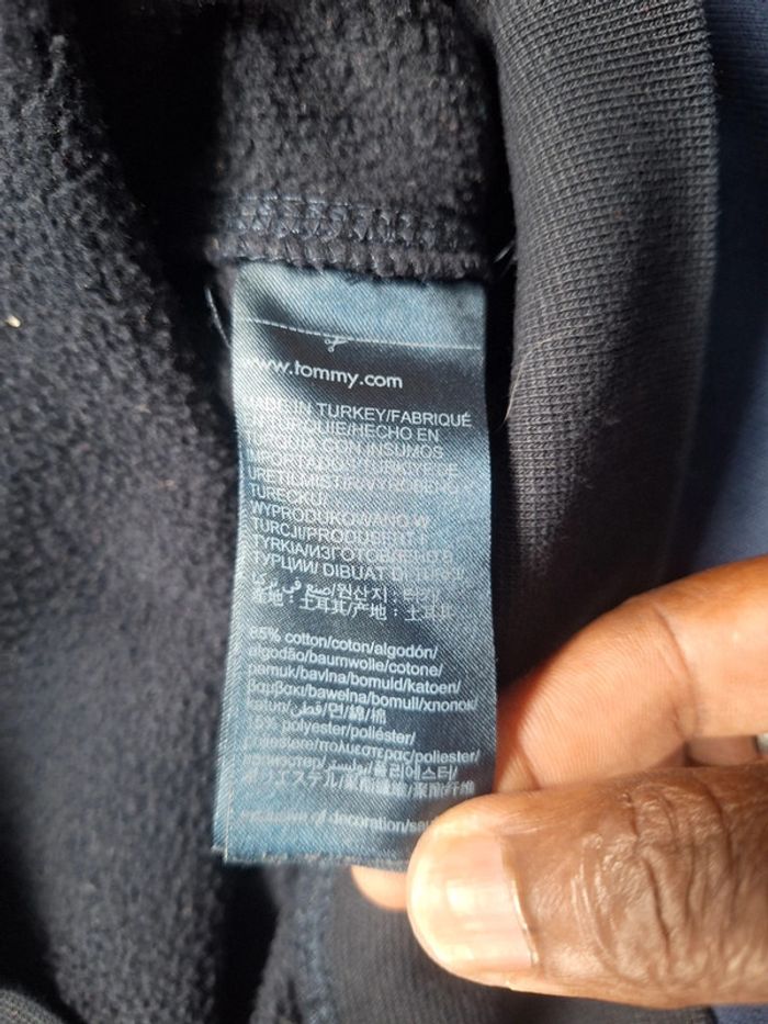 Sweat col rond / crewneck tommy hilfiger homme bleu foncé / taille M full broderie (472) - photo numéro 8
