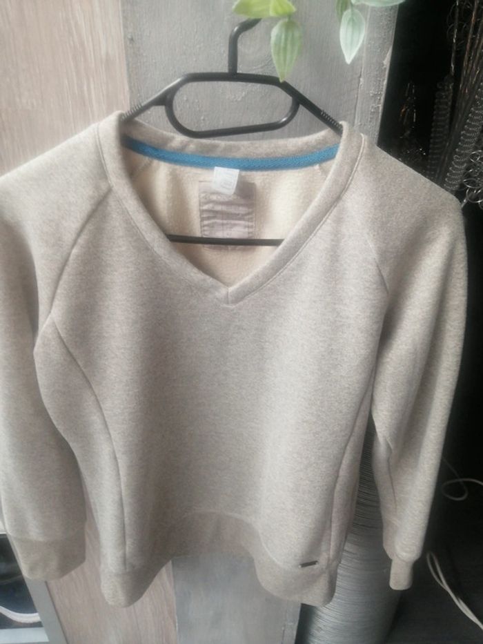 Pull chaud Moucheté gris / crème Taille XS - photo numéro 7