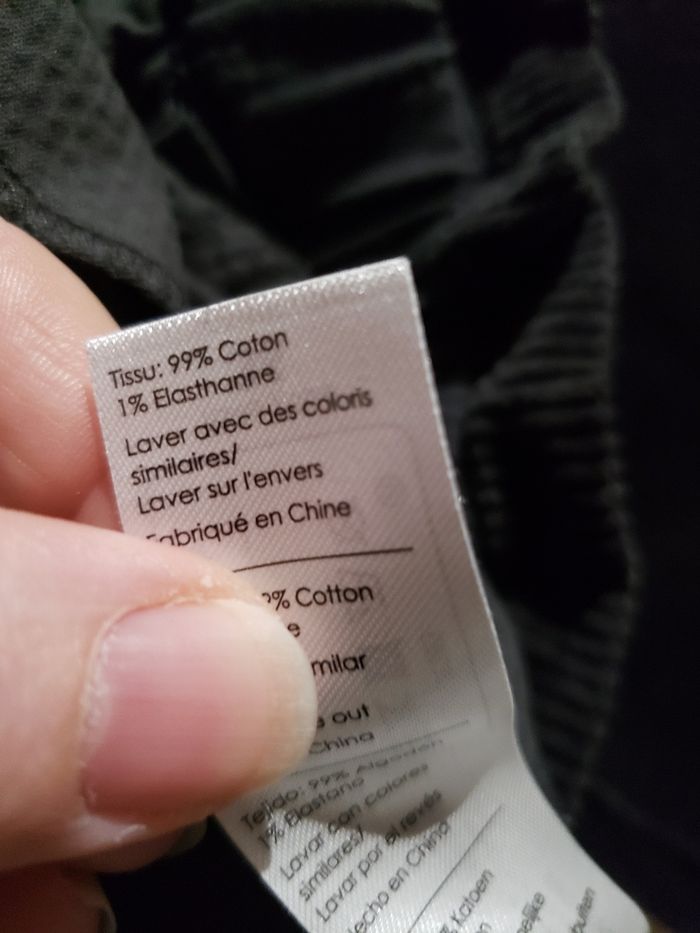 Pantalon noir en velours côtelé - photo numéro 4