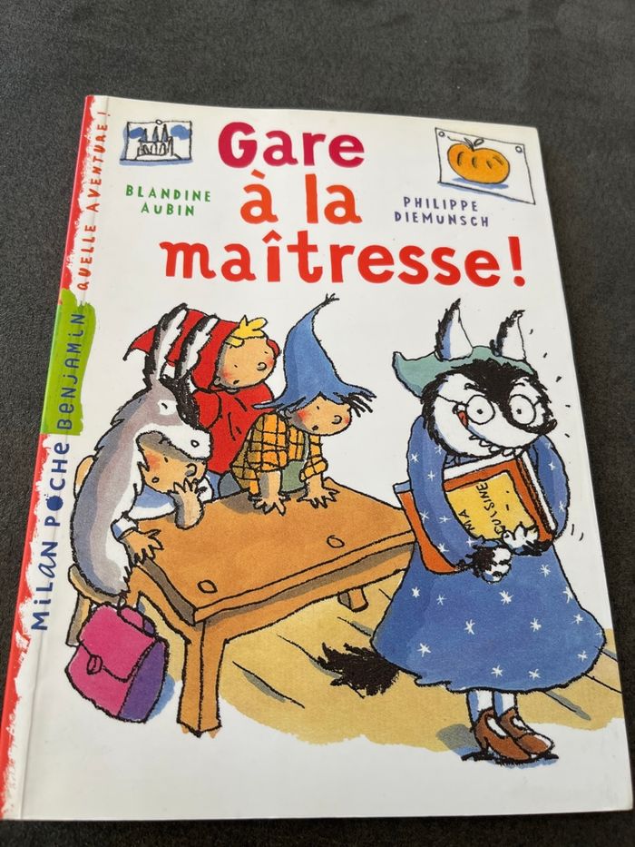 Livre Milan benjamin cp ce1 gare a la maîtresse - photo numéro 1