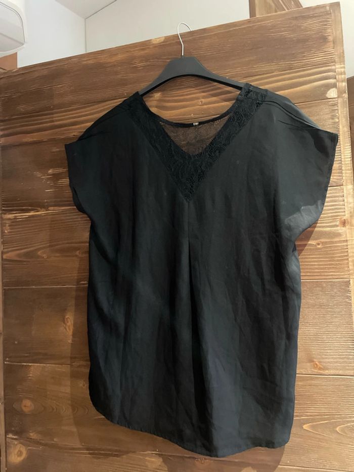 Blouse noire oversized - photo numéro 2