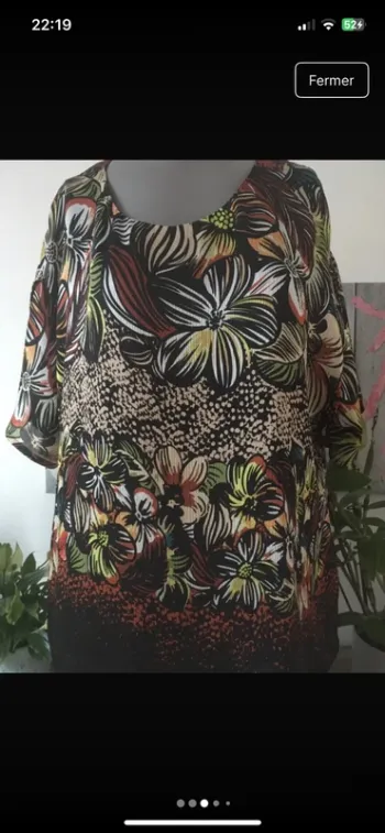 Magnifique blouse en 42/44 de la boutique Christine Laure en excellent état