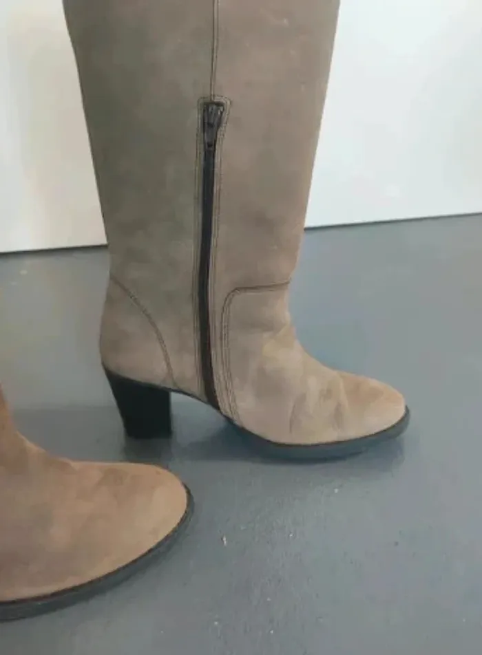 La Redoute Bottes hautes en cuir 40