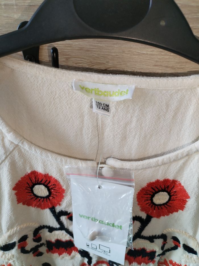Robe manche longue motif fleuri " verbaudet" Neuf - photo numéro 3