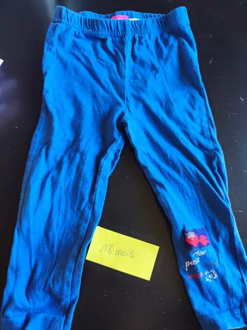 Legging long bleu pik ouic