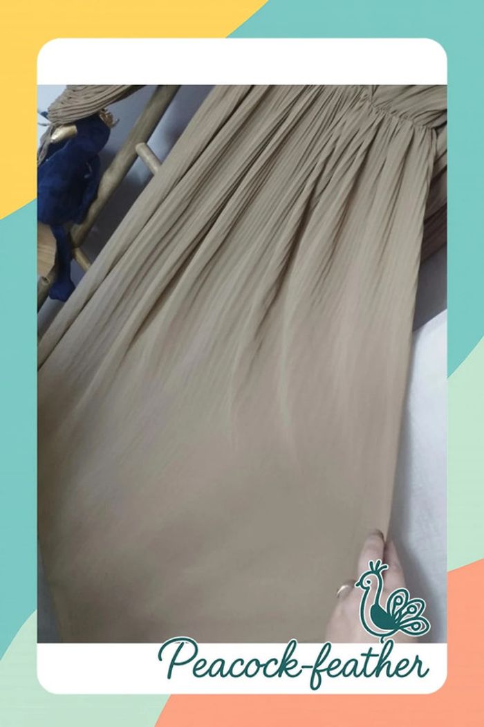 Robe longue beige TU - photo numéro 9