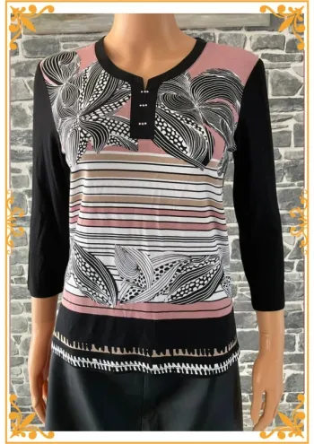 T-shirt manches 7/8éme " Christine Laure "