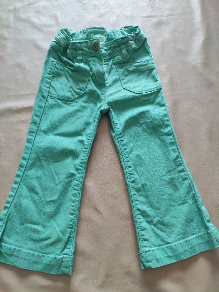 Jean vert Vertbaudet 24 mois