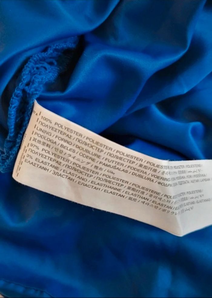 Robe ajustée et drapée Mango. Bleu électrique. S/36 neuve 🥰 - photo numéro 5