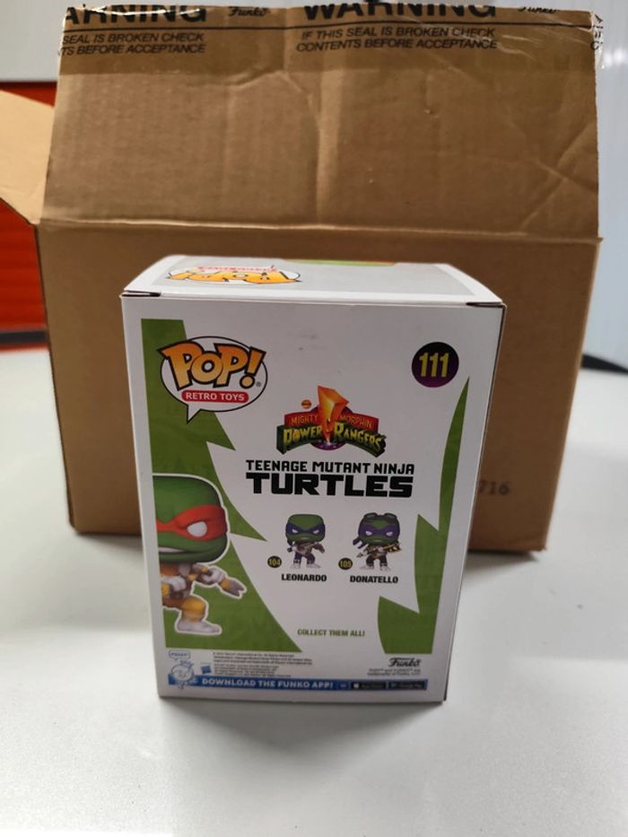 Figurine tortues ninja mikey x power rangers - photo numéro 3