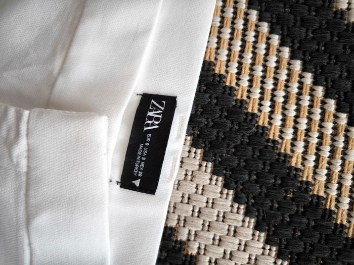 Pantalon blanc ZARA – Taille S – Coupe évasée élégante - photo numéro 2