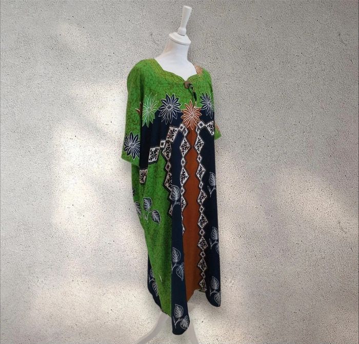 Robe longue manches courtes caftan taille unique robe de plage - photo numéro 2