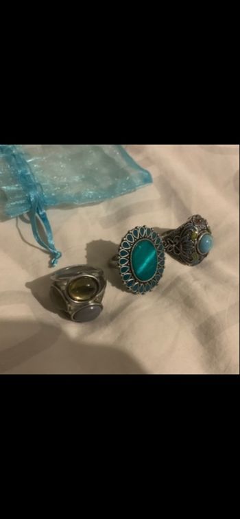 3 bagues fantaisie grande taille 58/60