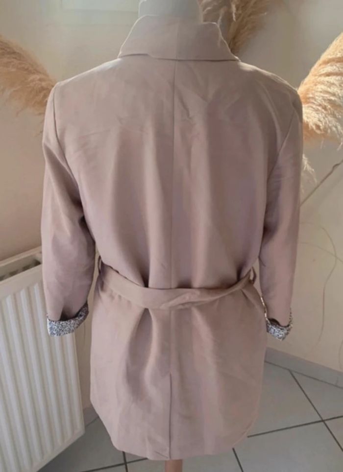 Trench léger court, beige, h&m - photo numéro 10