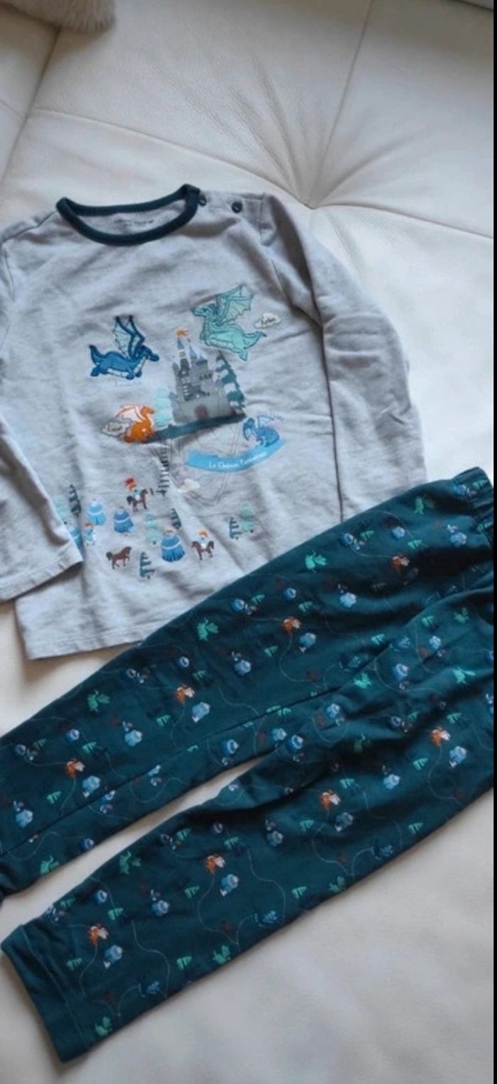 Ensemble pyjama et robe de chambre garçon sergent major 5 ans - photo numéro 2