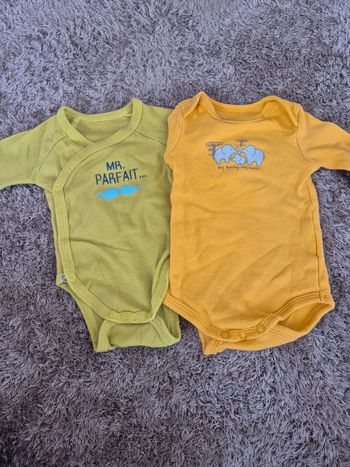 Lot de 2 bodies manches longues