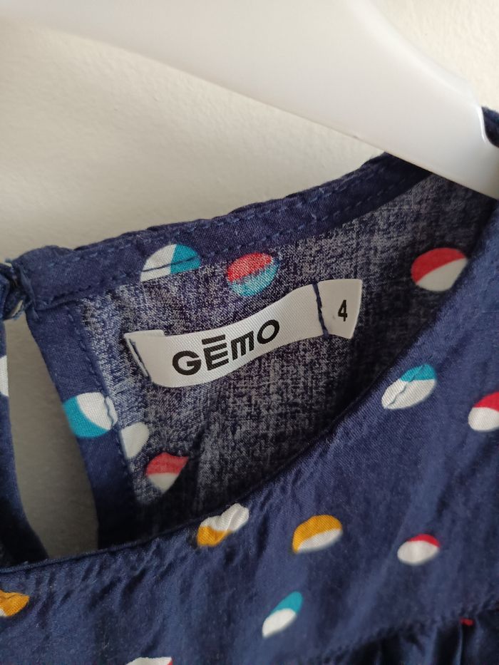 Blouse légère marine à pois Gémo 4ans - photo numéro 2