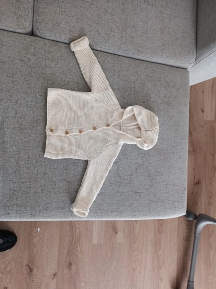 Gilet blanc cassé