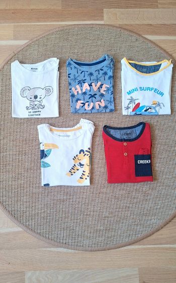 Lot de tee-shirts garçon en 3 ans