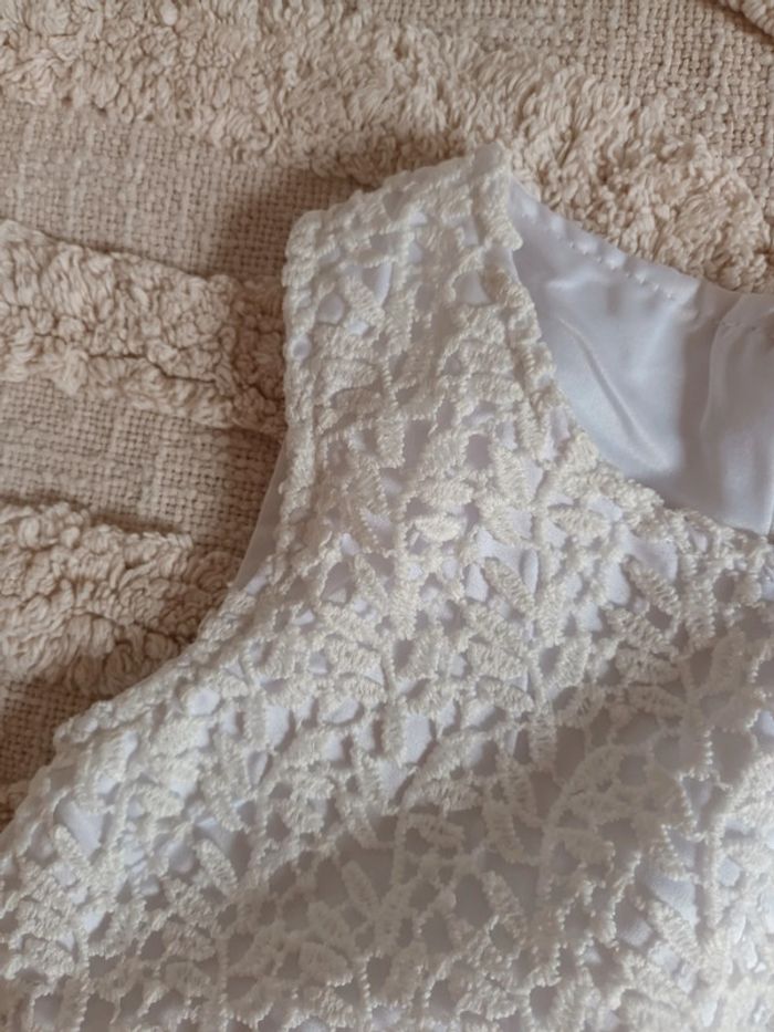 Robe de mariée fille avec tulle & dentelle taille 3 ans - photo numéro 3