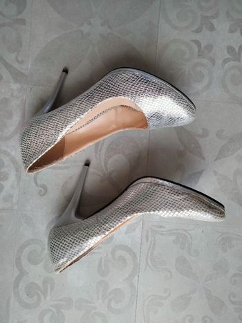 Escarpins pointure 39 argentés