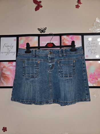 Mini jupe en jeans taille L 40 Camaïeu