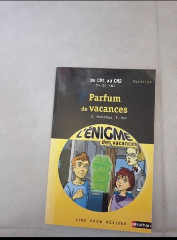 Livre policier "un parfum de vacances " neuf