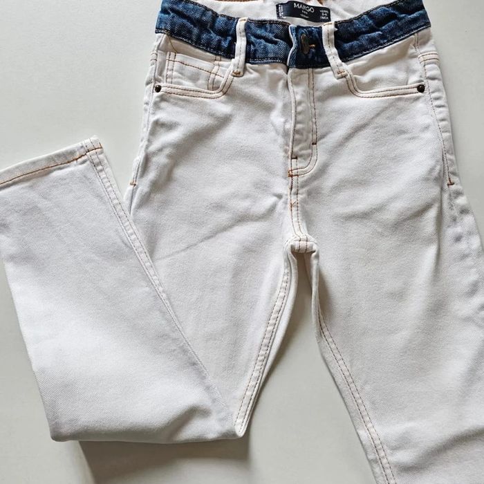 Jeans Mango kids 5/6 ans denim blanc