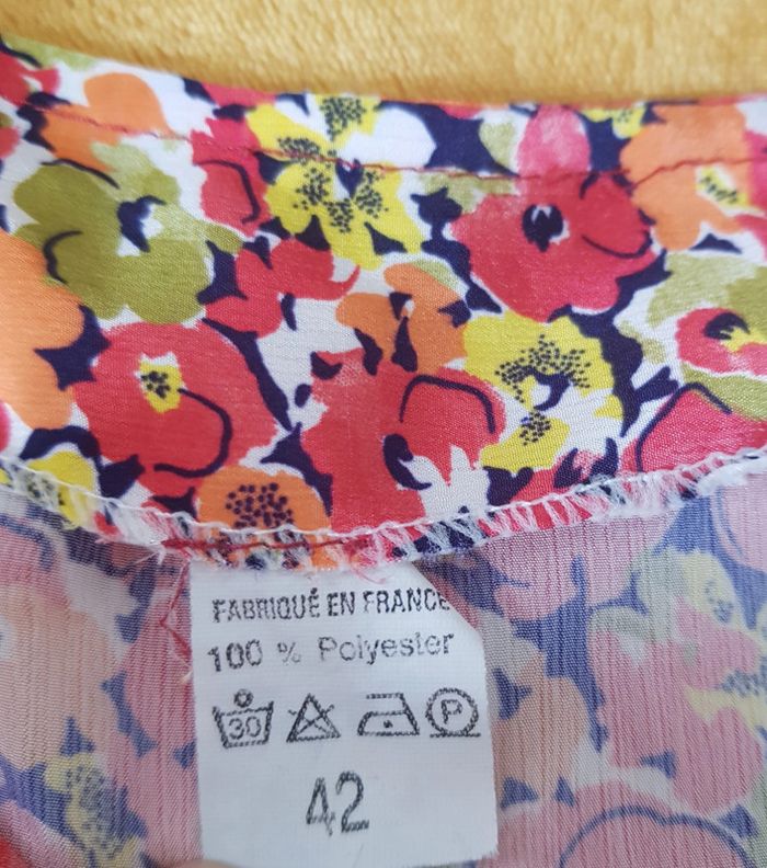 Blouse fleurie asymétrique, made in France 🇨🇵 - photo numéro 10
