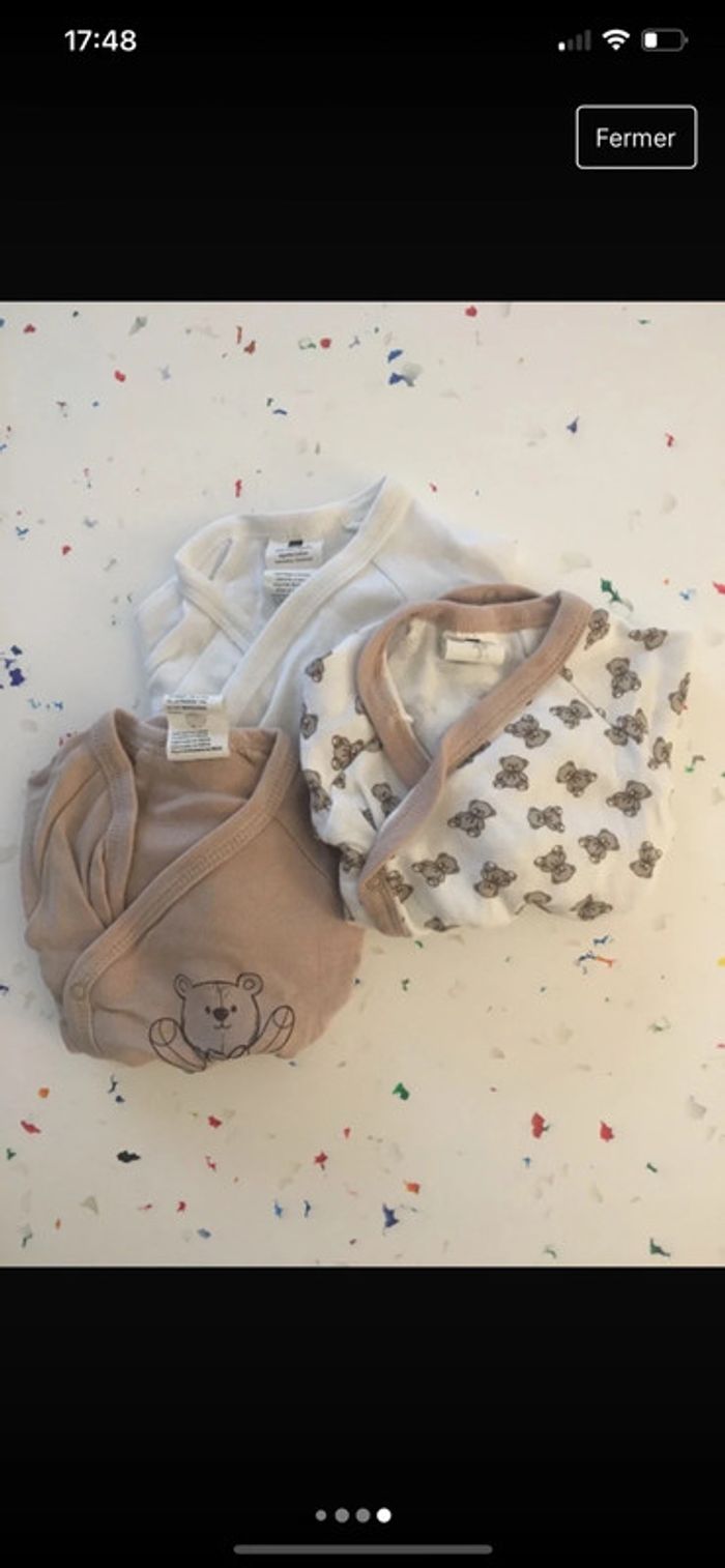 Lot de vêtements 1 mois pour bébé d’été unisexe - photo numéro 5