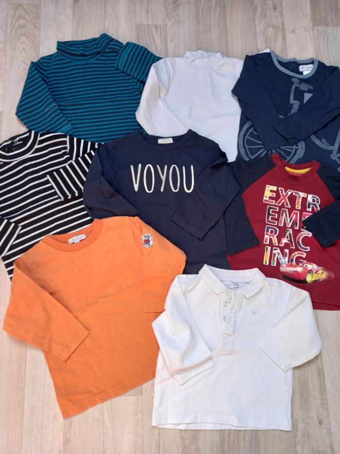 Lot de 8 hauts à manches longues