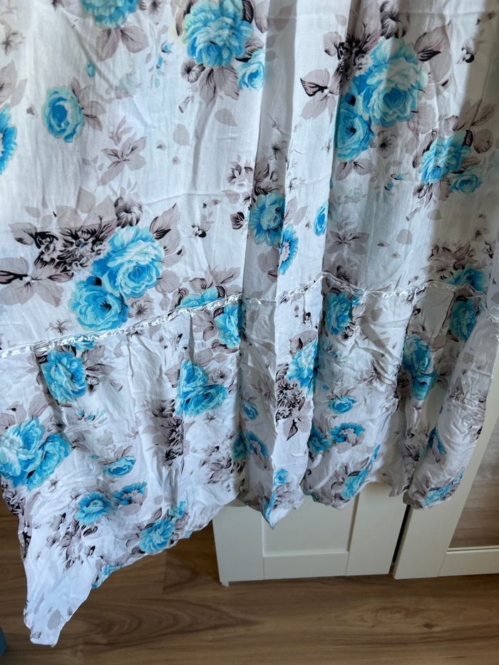 Robe longue bleu à motifs Boutique Indépendante Taille Unique - photo numéro 2