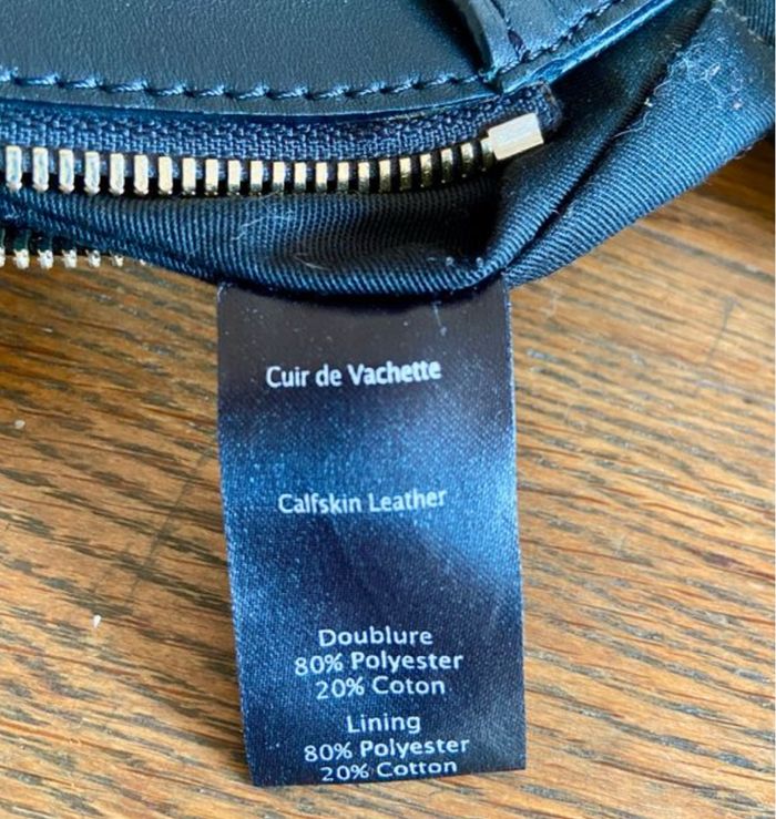 Gerard Darel cuir noir authentique bandoulière # - photo numéro 4