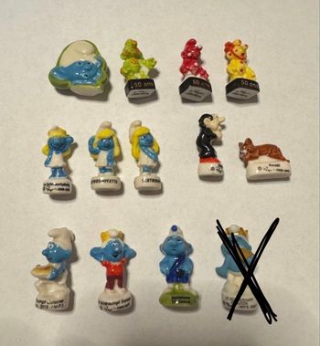 Lot de fèves Schtroumpfs 