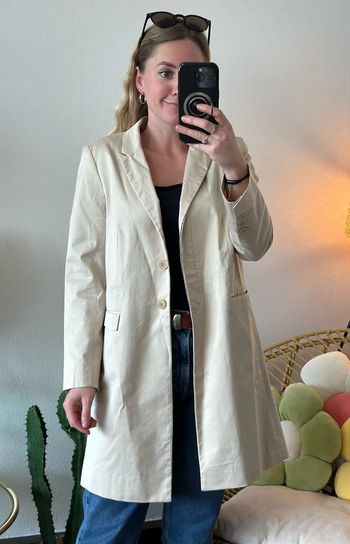 Veste beige façon trench taille 38 - Pablo