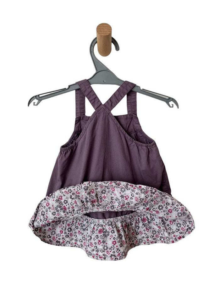 Robe violette à bretelles (motif fleuri) - Gémo 6 mois - photo numéro 4