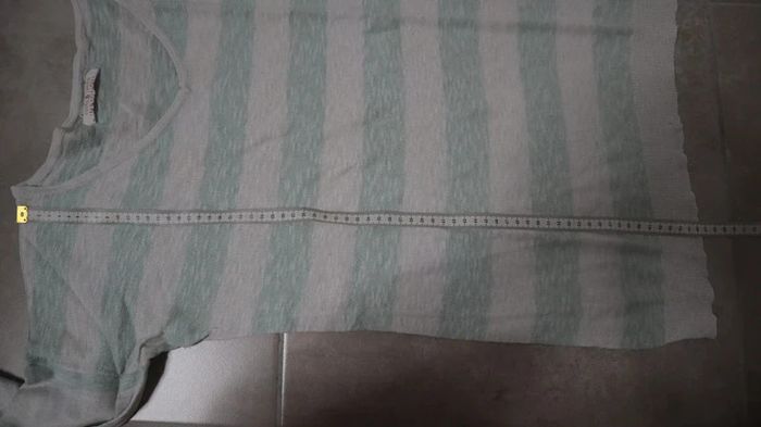 Pull à rayures blanc et vert - photo numéro 8