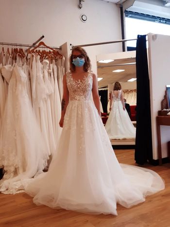 Robe de mariée + jupon