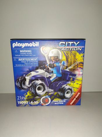 Figurine Playmobil city action pull back motor promo pack  21 Pc 71092 neuf en boite